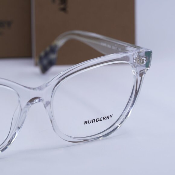 Burberry BE2375 3024 Cat Eye Eyeglasses 53mm – Transparent - Picture 4 of 11